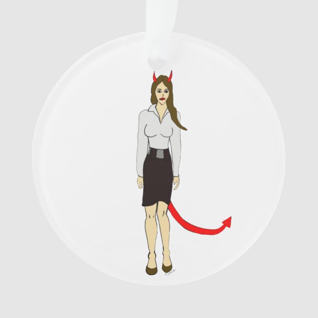 devil girl       ornament (Front)