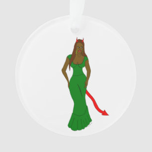 devil girl  ornament