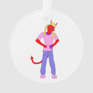 devil girl ornament