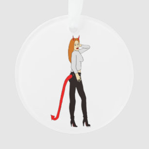 devil girl ornament