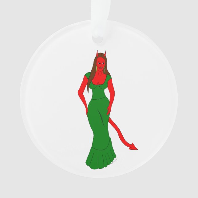 devil girl     ornament (Front)