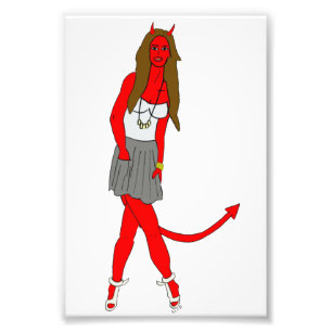 devil girl  photo print