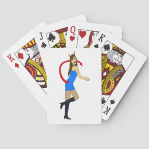 devil girl     playing cards