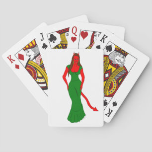 devil girl     playing cards