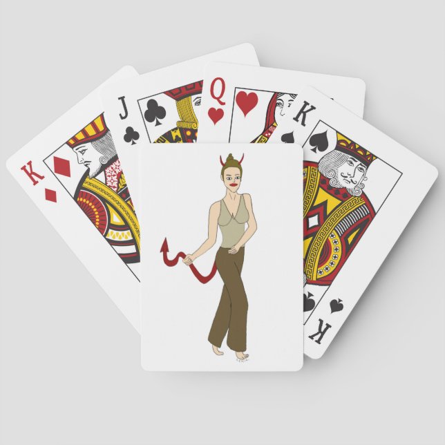 devil girl    playing cards (Back)