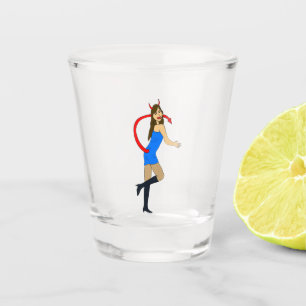 devil girl   shot glass