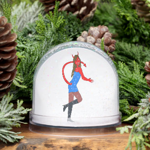 devil girl   snowglobe
