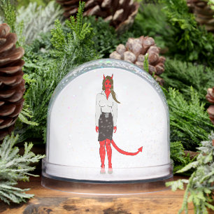 devil girl     snowglobe