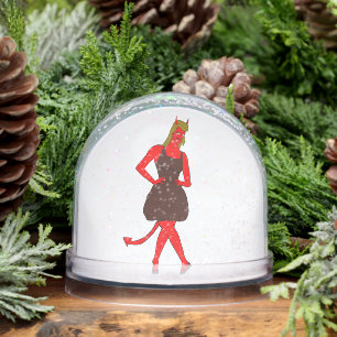 devil girl   snowglobe