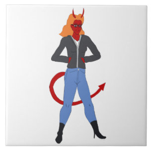devil girl tile