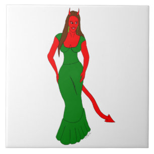devil girl tile