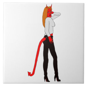 devil girl tile
