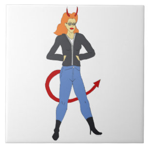 devil girl tile