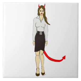devil girl tile