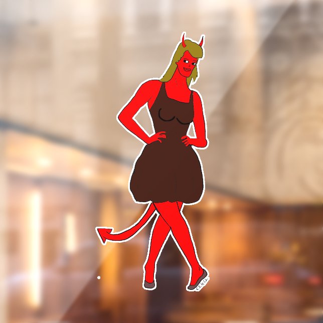 devil girl     window cling (Sheet 2)