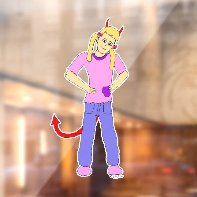 devil girl window cling (Sheet 2)
