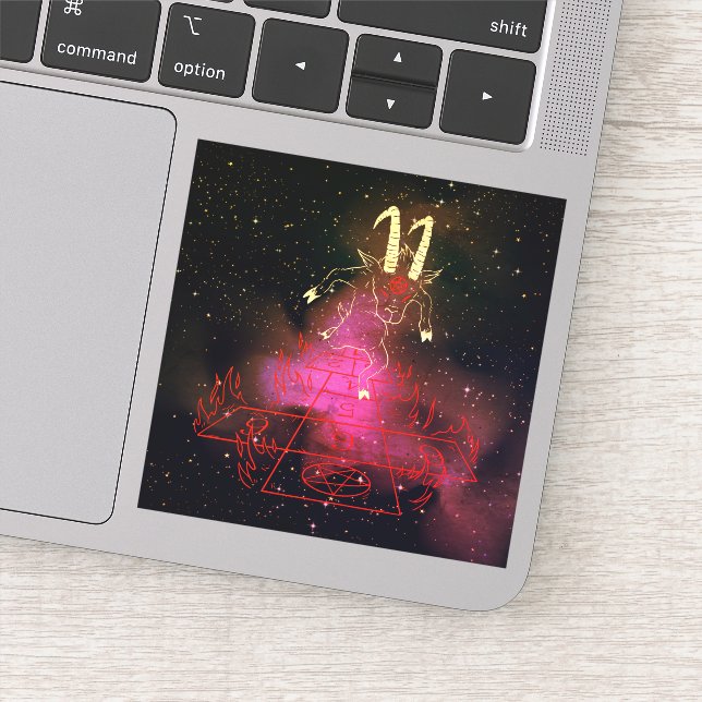 Devil Goat Playing Halloween Gift For Satan Lover  (Detail)