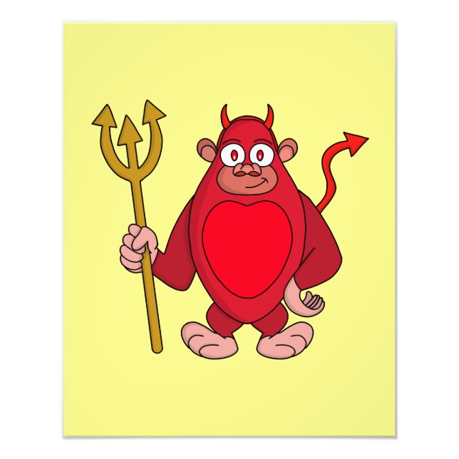 Devil Gorilla Photo Print (Front)