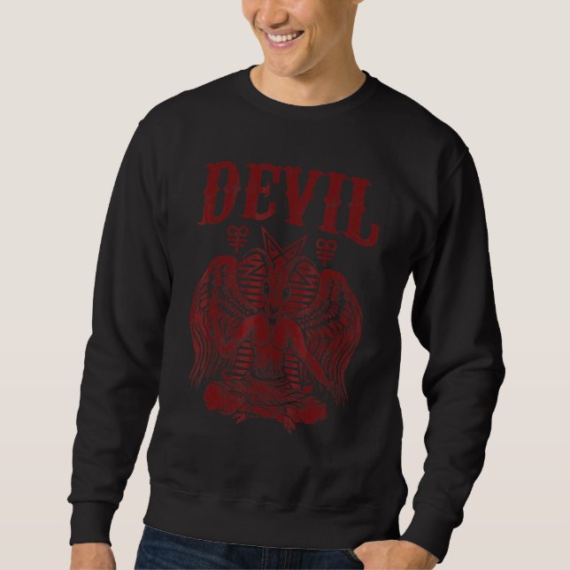 Devil Gothic Occultism Costume For Goth Horror Sweatshirt (Front)
