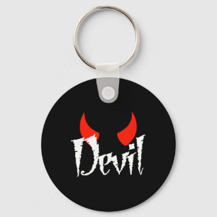 Devil Halloween Matching Couple Girlfriend 1  Keychain