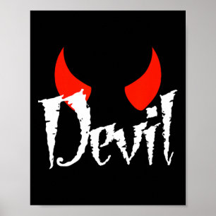 Devil Halloween Matching Couple Girlfriend 1  Poster