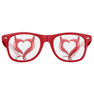 Devil Heart Adult Party Shades