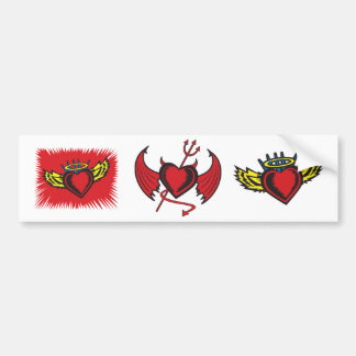 Devil Heart Bumper Sticker