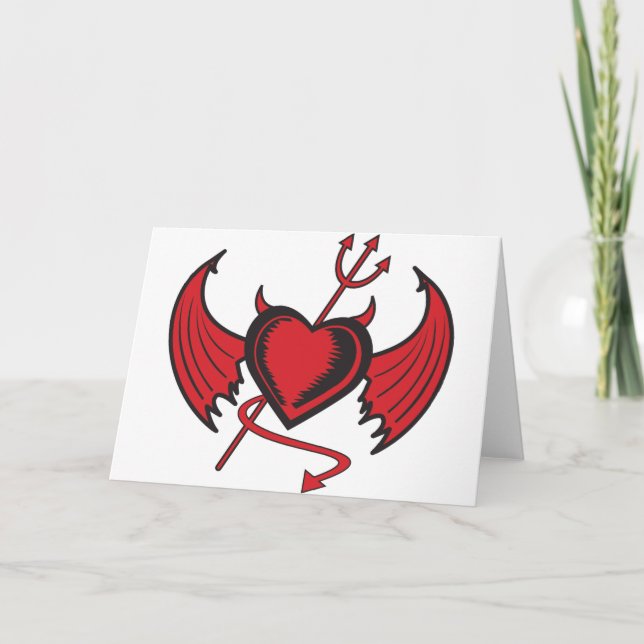 Devil Heart Holiday Card (Front)