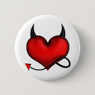 Devil heart swipes in 2 inch round button