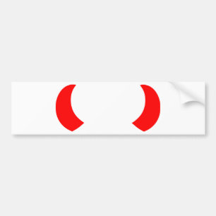Devil Horns Bumper Sticker