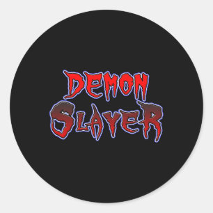 Devil Horror Halloween  Classic Round Sticker