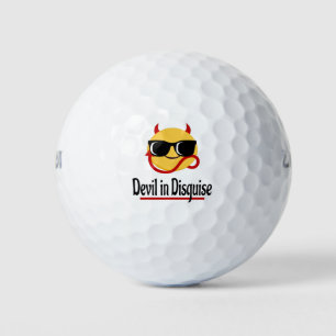 devil in disguise Emoji Hot Trendy Funny white Golf Balls