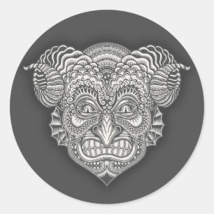 Devil in the Details Classic Round Sticker