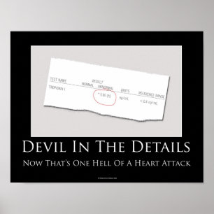 Devil In The Details Motivational Poster