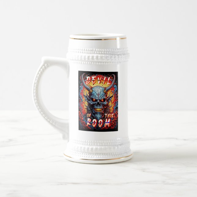Devil In This Room Beer Stein (Left)