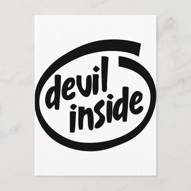 Devil Inside Postcard (Front)