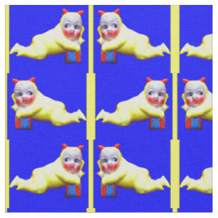 devil-ish little imp print fabric