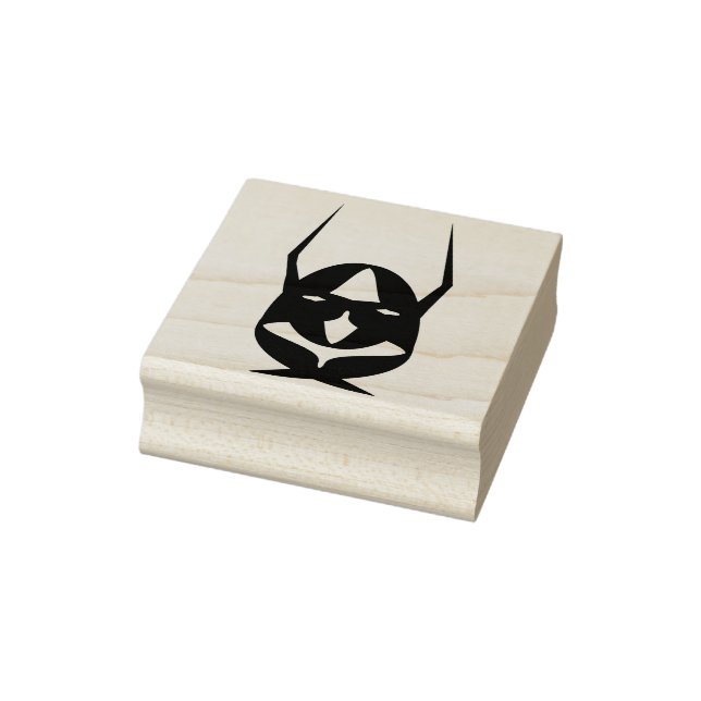 Devil mask silhouette art stamp (Stamp)