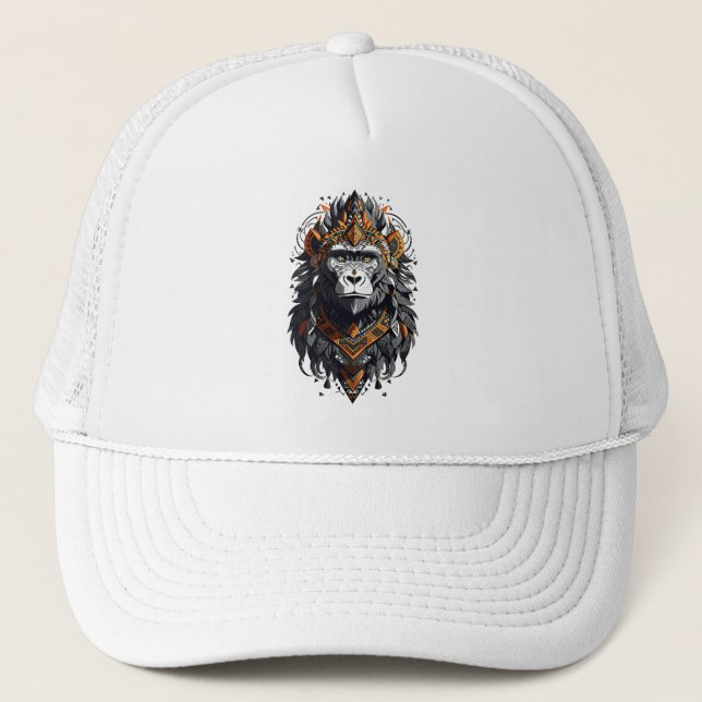 Devil Monkey King Trucker Hat (Front)