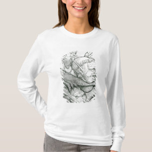 Devil Playing Man's Head as a Saxophone, 1144 T-Shirt