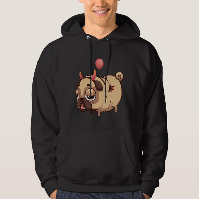 Devil Pug Classic T-Shirt 857 Hoodie (Front)
