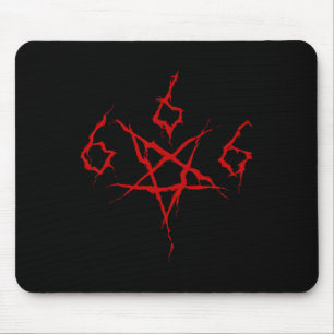 Devil Satan Satanic 666 Pentagram Occult Horror Ha Mouse Pad