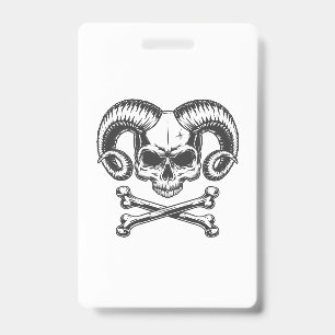 Devil Skull Badge