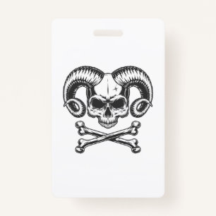 Devil Skull Badge