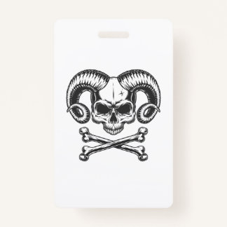Devil Skull Badge
