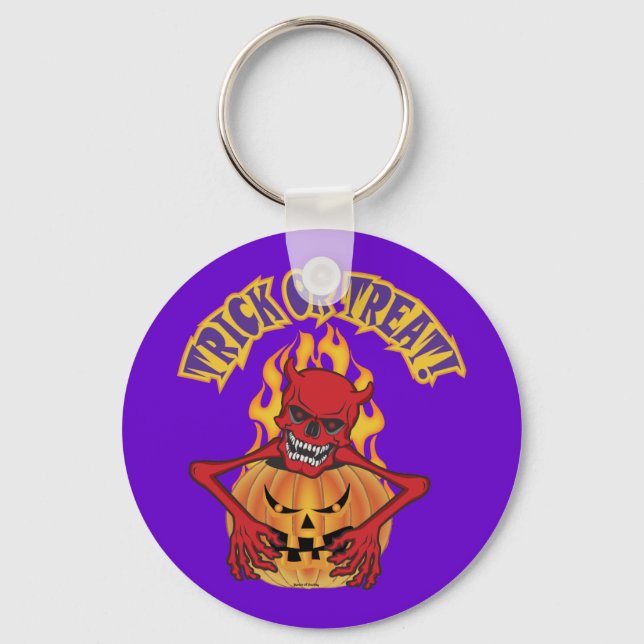 Devil Skull Keychain (Front)