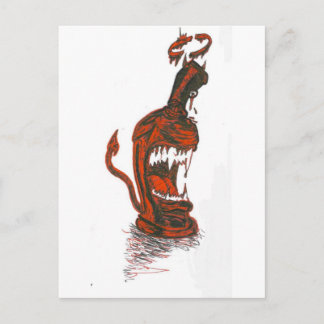 DEVIL SPRAY CAN POSTCARD