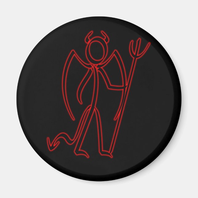 Devil - Stickman Magnet (Front)