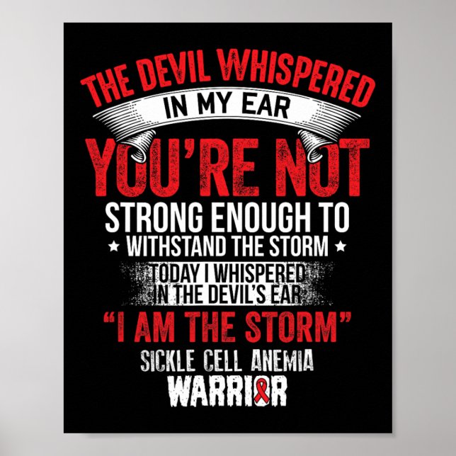 Devil Whispered- Sickle Cell Anemia Awareness Supp Poster (Front)