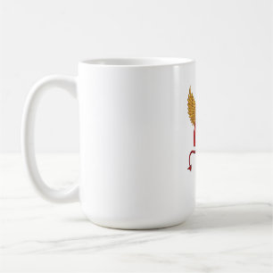 Devil with trident coffee mug